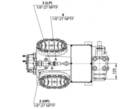 Sprężarka chłodnicza kompresor agregat Bitzer 4G-20.2Y-40P 84,5 m³/h - 1