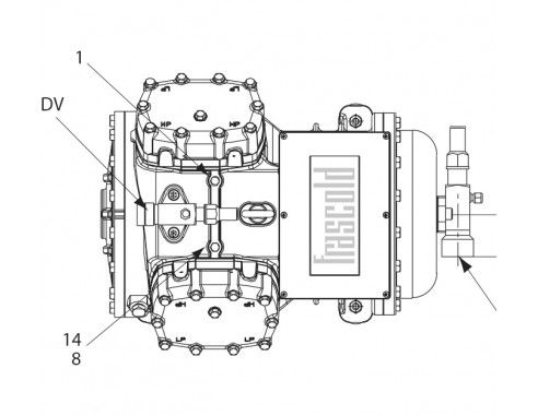 Sprężarka chłodnicza kompresor agregat Frascold S 10 39 Y 38,25 m³/h - 3