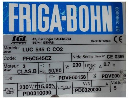 Chłodnica powietrza parownik Friga-bohn LUC 545 C CO2 - 3